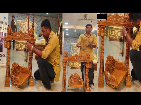 Laddu Gopal ji Krishna Jhula | Janmashtami Special | sheesham wood teak wood option available Video
