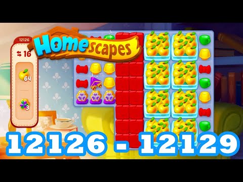 Homescapes Level 12126 - 12128 HD 3 - match puzzle Gameplay | android | IOS | 12127