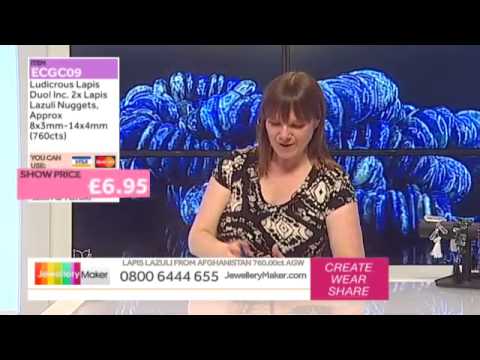 Genuine Gemstone Beads on the Jewellery Maker Late Show: JewelleryMaker LIVE 7/06/2015