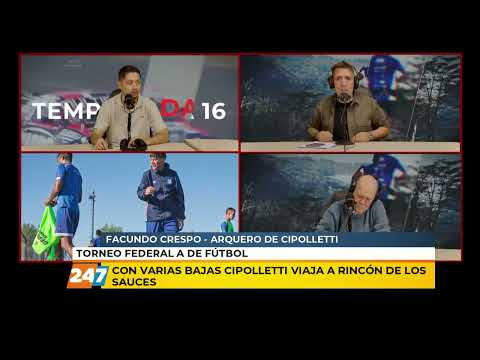 Con varias bajas Cipolletti viaja a Rincón de los Sauces | Facundo Crespo | Grito Sagrado