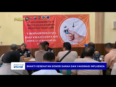 POLRES PAMEKASAN BAKSOS DONOR &amp; VAKSIN INFLUENZA