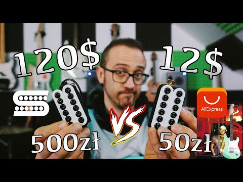 Seymour Duncan SH8 Invader (130$) VS Aliexpress 12$ Humbucker - Oryginał kontra podróba? (ENG SUB