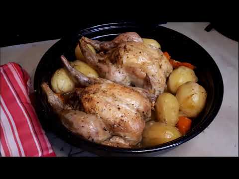 ✔️ Poulet et Pommes de Terre au Four, aux Herbes de Provence #pouletaufour #volaille #pouletroti