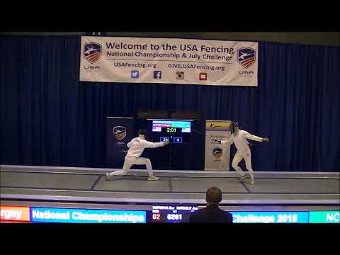 2018 National Championships Vet 50-59 Men's Epee Gold: Suponya vs. Normile