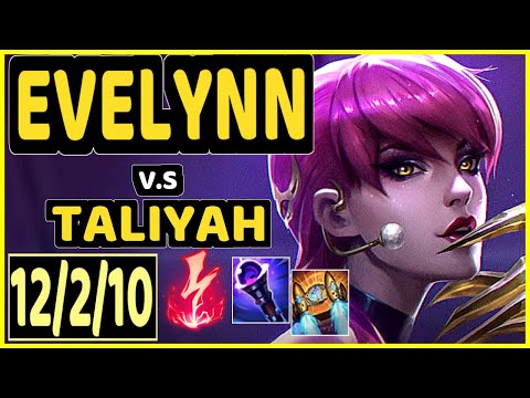 EVELYNN vs TALIYAH - 12/2/10 KDA JUNGLE GAMEPLAY - NA Ranked MASTER