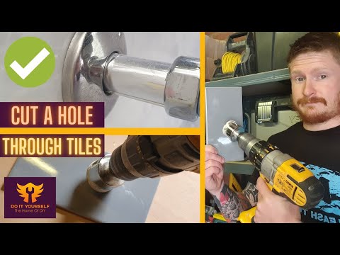 How To Cut a Hole in a Tile For Pipes | Drilling Tiles