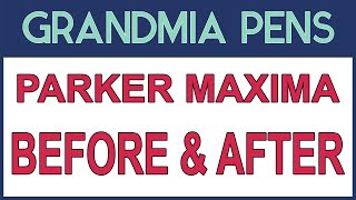 RED PARKER DUOFOLD MAXIMA BEFORE AND AFTER
