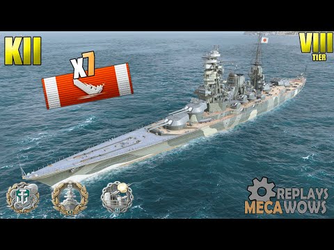 Japanese BattleShip Kii 7 Kills | World of Warships