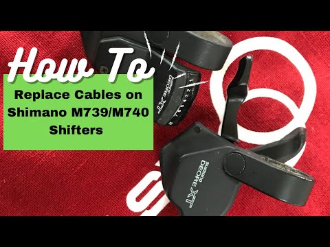 How To Replace A Shifter Cable - Shimano XT M739/M740 3x8 Shifters (Using The Right Tool)