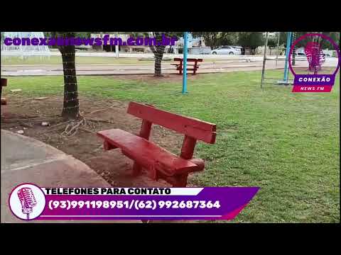 Revitalização do Trevo de Faina Consertos dos Bancos