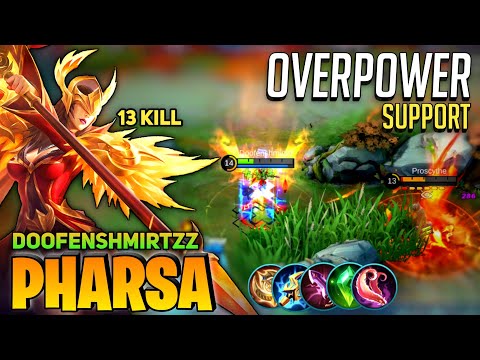 Full Rotation MVP Pharsa, Overpower Support [ Top Global Pharsa ] By Doofenshmirtzz - Mobile Legends
