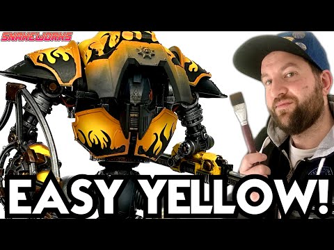 Painting a YELLOW Cerastus Knight Lancer - Warhammer 40k - Horus Heresy