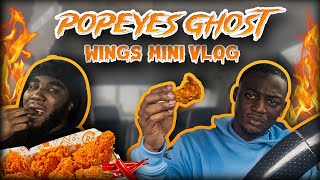 Popeyes Ghost Peppers Wings Vlog 🍗🔥 ft DREFUSS