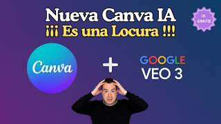 Canva ahora hace VIDEOS con IA 🤯 ¡Incluye VEO3 de Google!