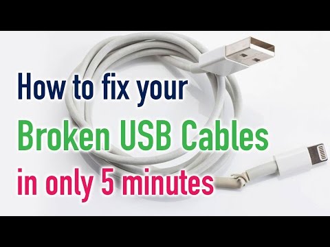 How to repair mobile data cable