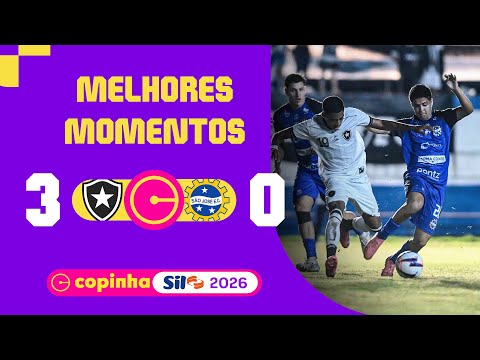 Gols e lances de Botafogo x São José-SP