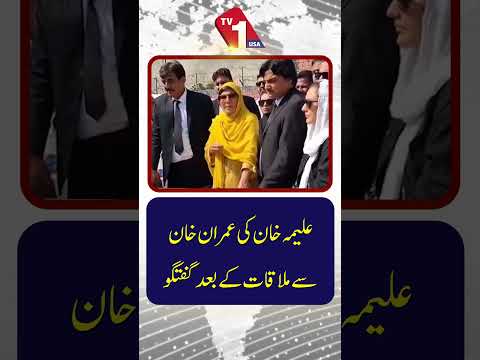 عمران خان سے ملاقات کے بعد علیمہ خان کا بیان