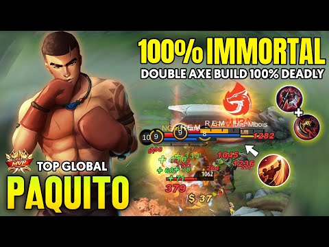 100% IMMORTAL !! PAQUITO BEST BUILD  AND GAMEPLAY 2021 ~ PAQUITO MOBILE LEGENDS