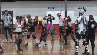 preview picture of video 'Chastity Belters vs Easy A's . SIN CITY SLAM Geraldton Roller Derby'