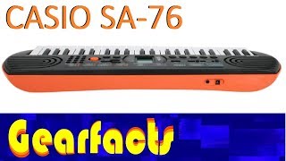 Video thumbnail for Casio SA-76 demo and review. What you see is what you get :) by Gearfacts