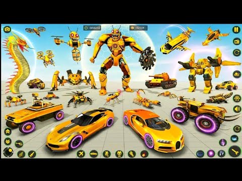 Bee Transformers Robot Fighting Game - Cars Jet Battle | Gameplay