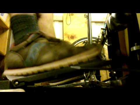 Bass drum practice. 16th notes at 80 bpm