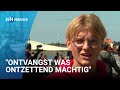 Aankomst schip Wylde Swaen met Noord-Hollandse scholieren