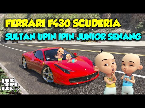 MOBIL BARU SULTAN UPIN IPIN FERRARI F430 KENCANG - GTA V SULTAN UPIN IPIN EPISODE SPESIAL