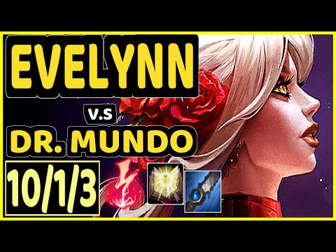 PRIDE (EVELYNN) vs DR. MUNDO - 10/1/3 KDA JUNGLE CHALLENGER GAMEPLAY - EUW
