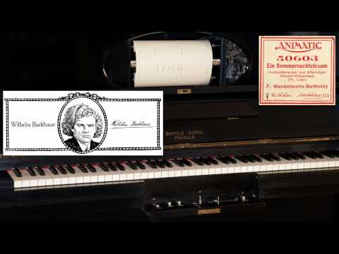 Wilhelm Backhaus plays Mendelssohn-Liszt A Midsummer Night's Dream (ca. 1907)