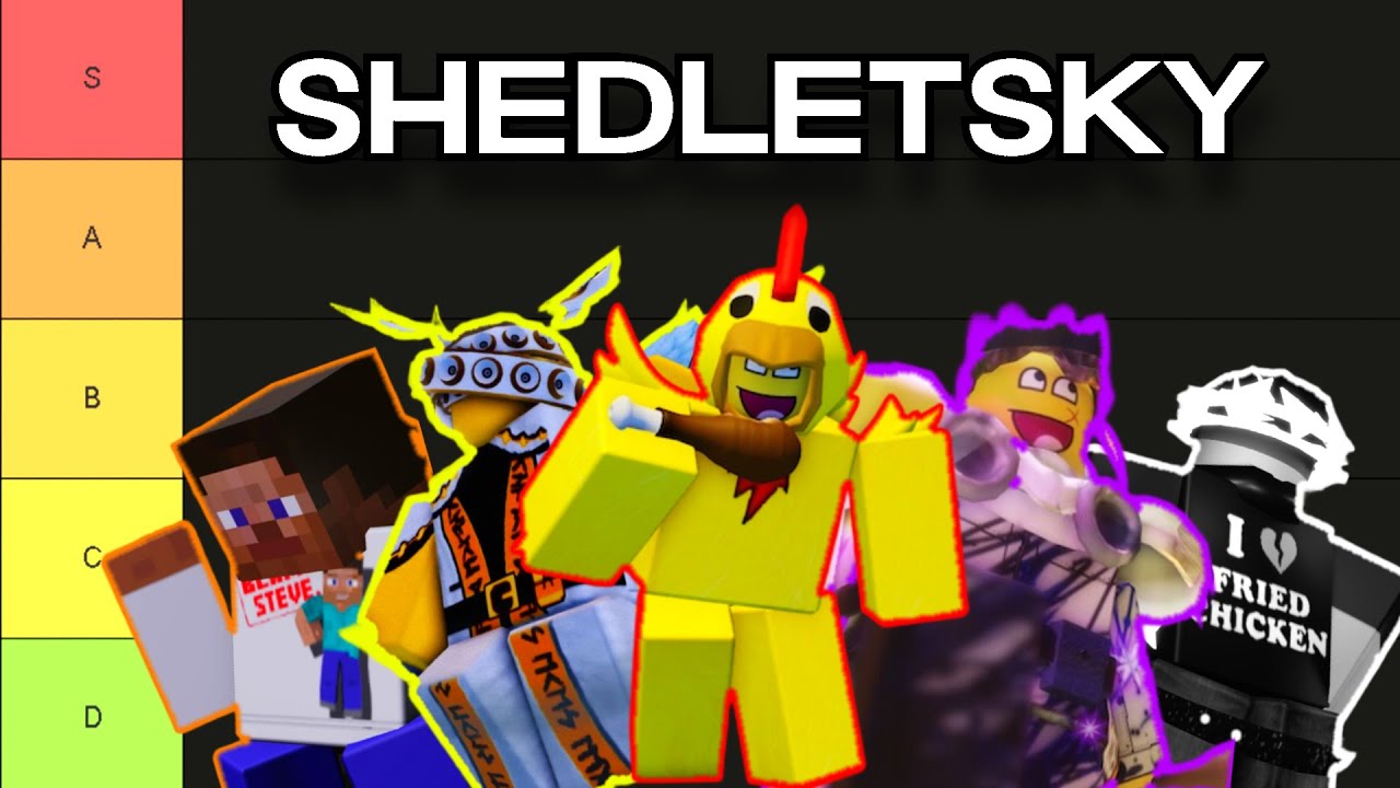 Ranking Every SHEDLETSKY SKIN in Forsaken