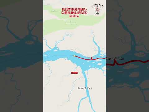 De Belém do Pará a Gurupá no Marajó(simulação de viagem)