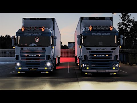 ETS 2 1.44 Promods 2.61  Convoy Multiplayer with mods SCANIA R580 4 Series/SCANIA R490 (Vaasa-Turku)
