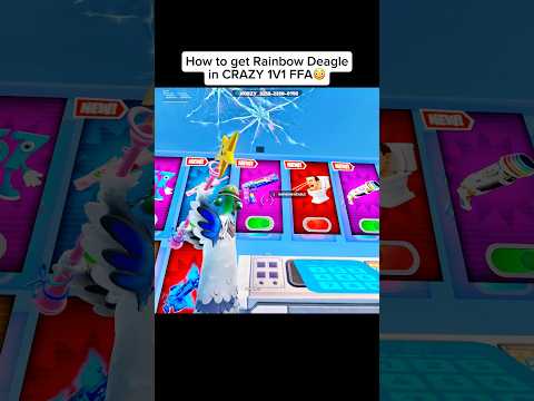 I LEAKED THE RAINBOW DEAGLE IN CRAZY 1V1 FFA😳