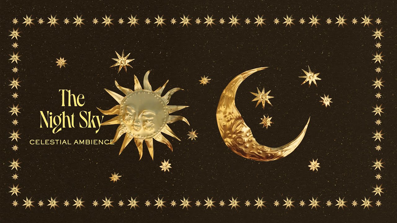 Night Sky Celestial Ambience | Sun, Moon & Falling Stars