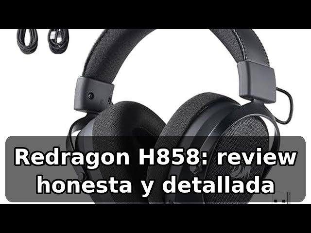 Vídeo relacionado con Redragon H858 Auriculares Gaming Inalámbricos 3 Modos - Sonido Envolvente 7.1, Drivers de 53mm, Almohadillas de Espuma Viscoelástica, Micrófono Desmontable con Cancelación de Ruido