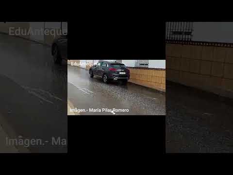 Sol, lluvia, viento y granizo en La Carlota ( Córdoba ).