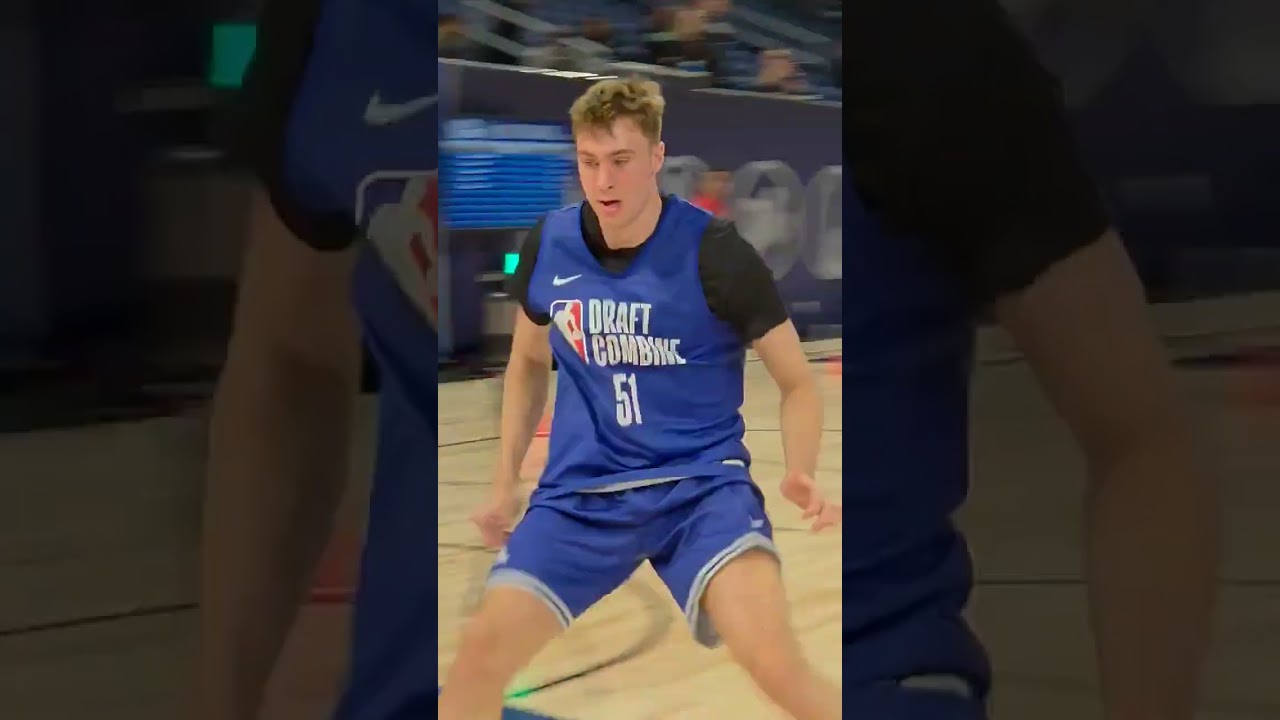 Cooper Flagg agility test at NBA Draft Combine