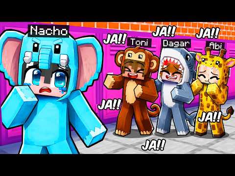 FIRST DAY at ANIMAL SCHOOL in Minecraft...