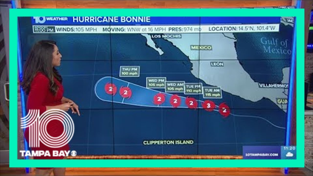 When did Hurricane Bonnie hit?