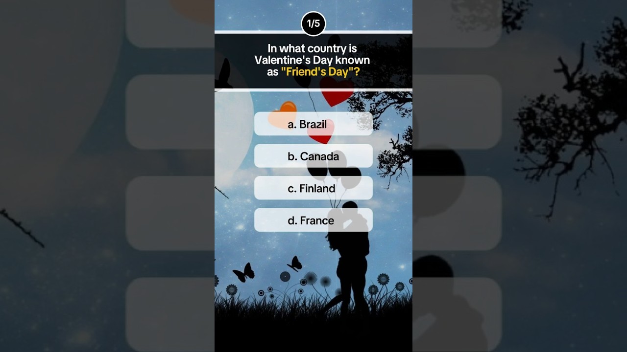 Test Your Valentine's Day Knowledge! 💘  Fun Trivia Quiz