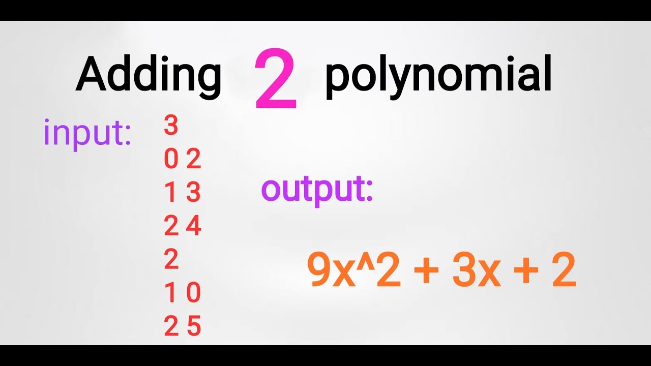 adding two polynomial in python