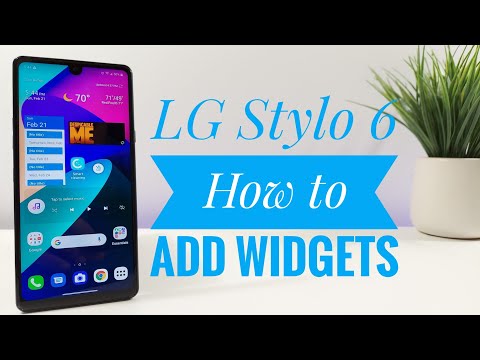 LG Stylo 6 - How to add widgets to home screen