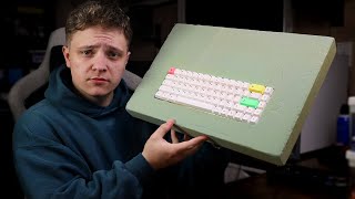 Building a keyboard out of dry foam for Thock... | DIY Keyboard Case