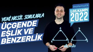 LGS 2022 Kampı: Üçgende Eşlik ve Benzerlik Soru Çözümü (Yeni Nesil Sorular) 8. Sınıf Matematik #12