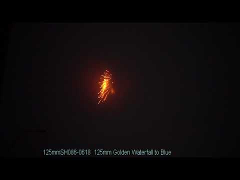 125mmSH086-0618 - 125mm Golden Waterfall to Blue