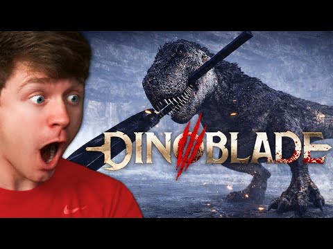 Fighting the BOSS T-REX in DINOBLADE!