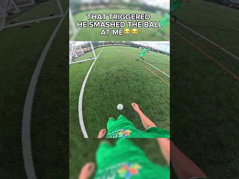 HE GOT TRIGGERED😭 #football #povfootball #soccer #funnyshorts #povsoccer #funnyfootball #grassroots