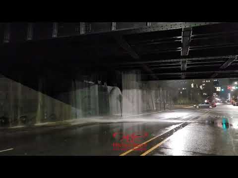 01-02-2023 Shreveport, LA - flood waters fall from rail road bridge