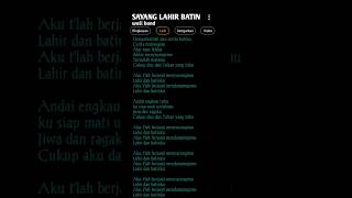 Download lagu sayang lahir batin wali band #waliband#lagulawas #lagudenganlirik#musicstory #storyliriklagu mp3